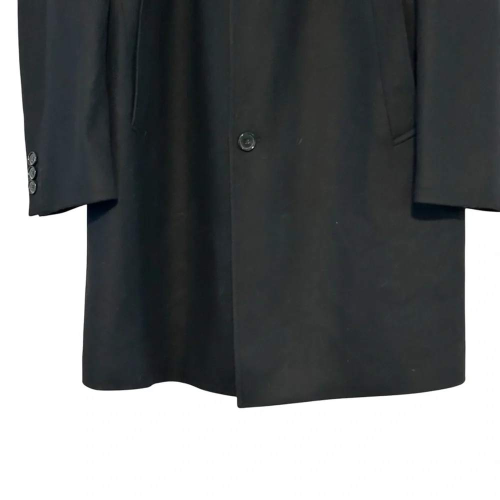 Boss Hugo Boss Wool Blend Coat Black Size 42L US 102 Europe